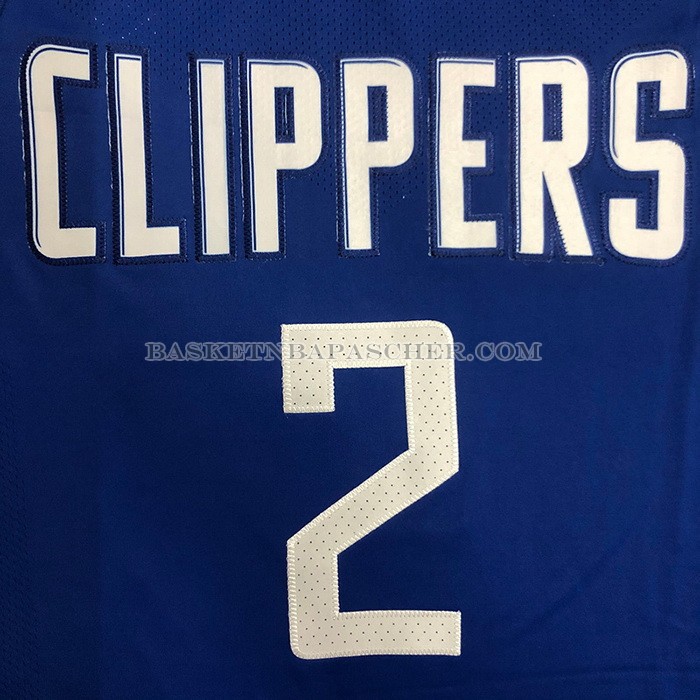 Maillot Los Angeles Clippers Kawhi Leonard NO 2 Icon 2020-21 Authentique Bleu